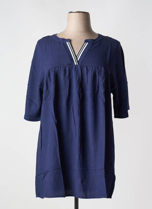 Tunique manches longues bleu SHEEGO pour femme