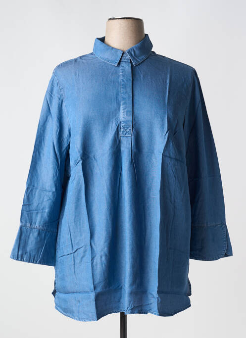 Tunique manches longues bleu SHEEGO pour femme