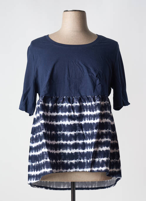 Tunique manches longues bleu SHEEGO pour femme