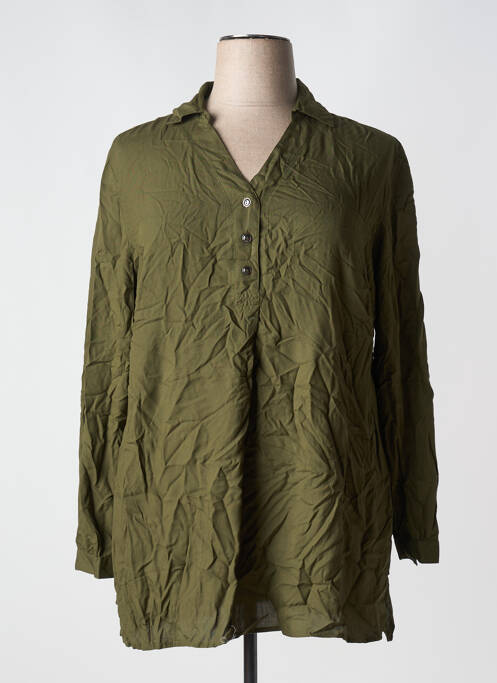 Tunique manches longues vert SHEEGO pour femme