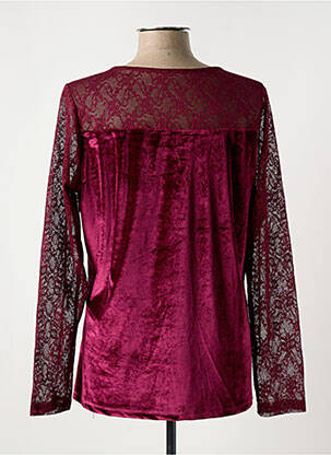 Top stretch manches longues violet SHEEGO femme