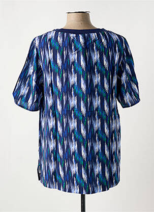 T-shirt imprimé fantaisie manches courtes bleu SHEEGO femme