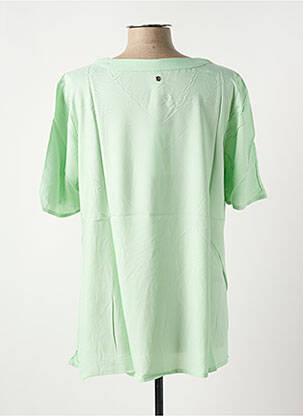 T-shirt coupe droite manches courtes vert SHEEGO femme