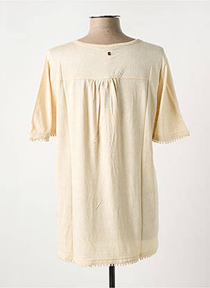 Top stretch manches courtes beige SHEEGO femme