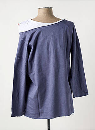 T-shirt manches 3/4 manches 3/4 bleu SHEEGO femme