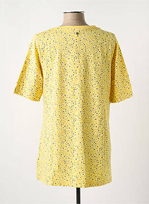 Top tissage jersey manches courtes jaune SHEEGO femme