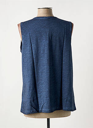 Débardeur coupe droite sans manche bleu SHEEGO femme