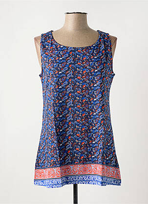 Top sans manche sans manche bleu SHEEGO femme
