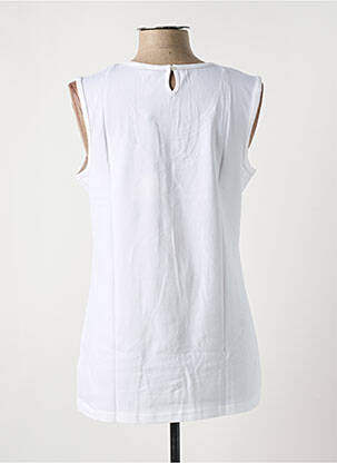 Débardeur coupe droite sans manche blanc SHEEGO femme