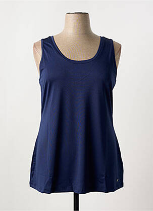 Débardeur coupe droite sans manche bleu SHEEGO femme