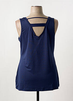 Débardeur stretch sans manche bleu SHEEGO femme