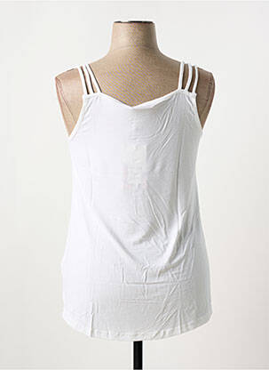 Débardeur coupe droite sans manche blanc SHEEGO femme