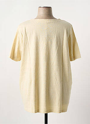 T-shirt coupe droite manches courtes beige SHEEGO femme