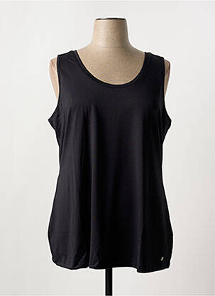 Débardeur coupe droite sans manche noir SHEEGO femme