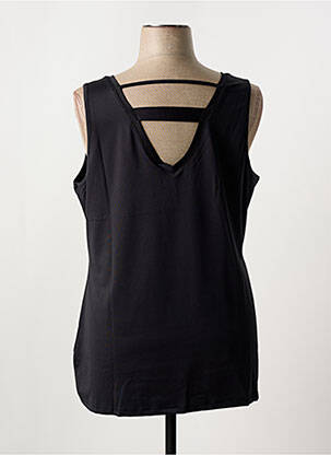 Débardeur stretch sans manche noir SHEEGO femme