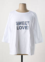 T-shirt blanc SHEEGO pour femme seconde vue