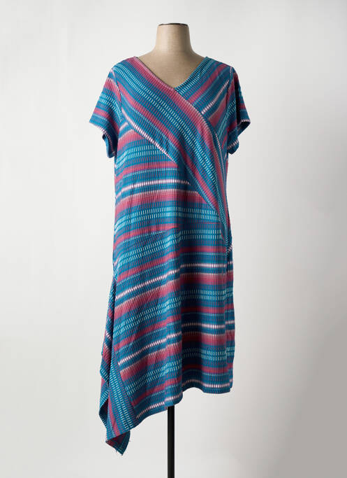 Robe mi-longue bleu SHEEGO pour femme