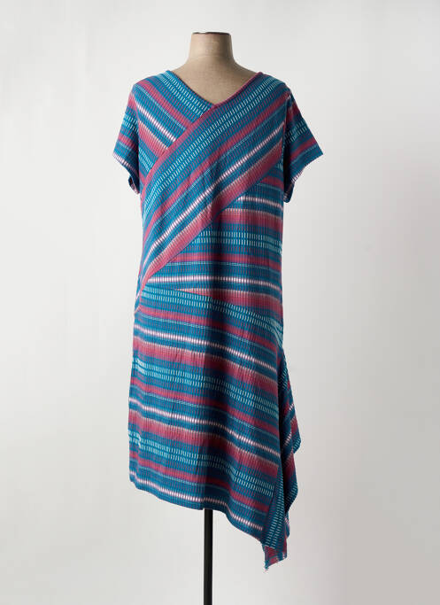 Robe mi-longue bleu SHEEGO pour femme