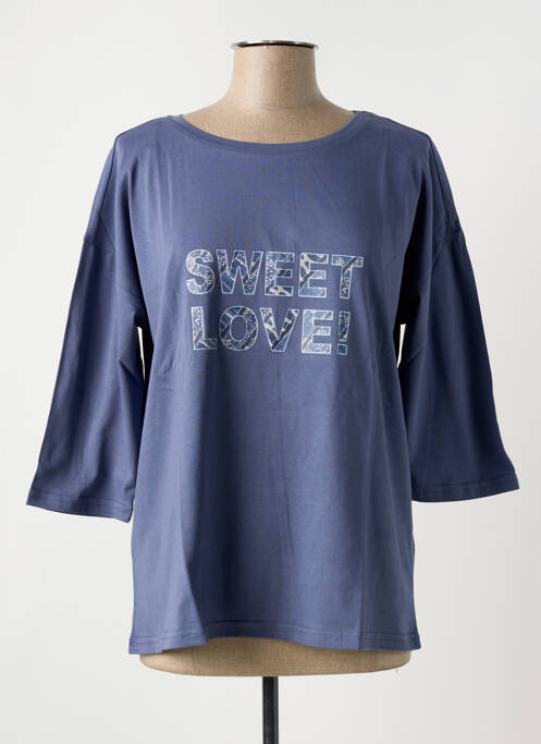 Top bleu SHEEGO pour femme