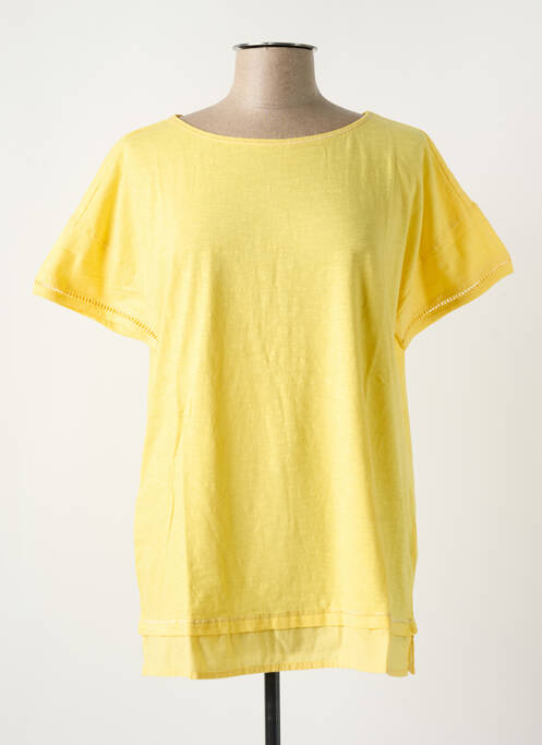 T-shirt jaune SHEEGO pour femme