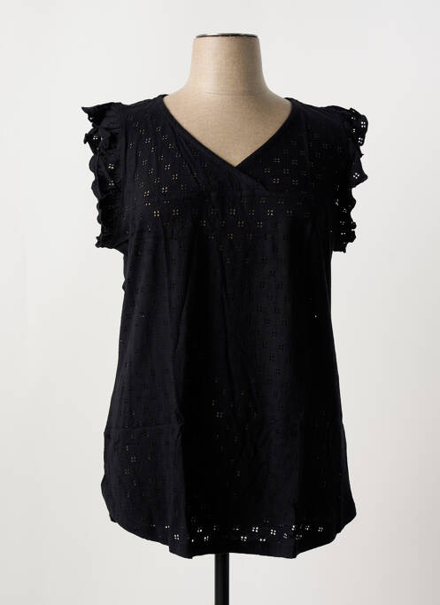 T-shirt noir SHEEGO pour femme