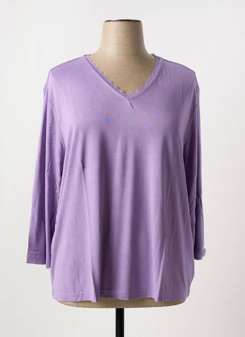 T-shirt violet SHEEGO pour femme