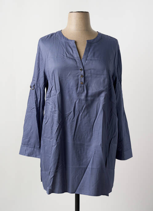 Tunique manches longues bleu SHEEGO pour femme
