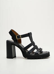 Sandales/nu pieds matière lisse talon de 7 à 9cm noir UNISA femme