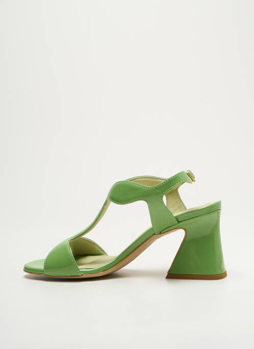 Sandales/nu pieds type de semelle amortissante talon de 7 à 9cm vert BRUNO PREMI femme