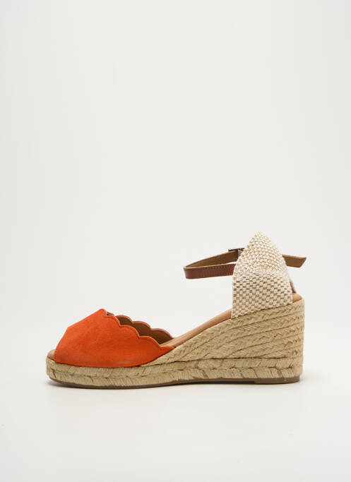 Espadrilles orange PINAZ femme