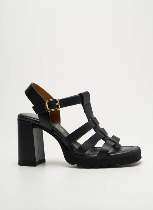 Sandales/Nu pieds noir UNISA pour femme