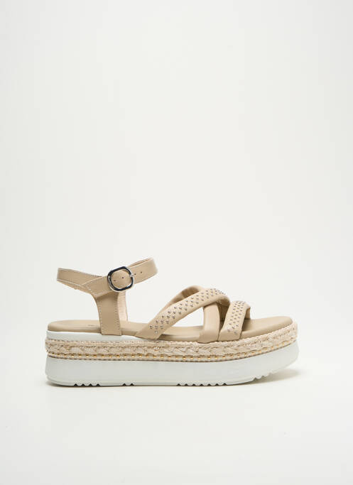 Sandales/Nu pieds beige NERO GIARDINI pour femme