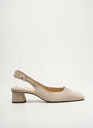 Escarpins nubuck talon de 4 à 6cm beige HOGL femme