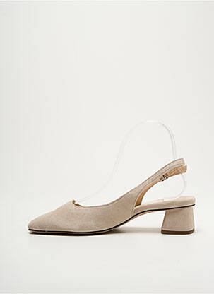 Escarpins nubuck talon de 4 à 6cm beige HOGL femme