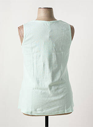 Débardeur tissage jersey sans manche vert SHEEGO femme