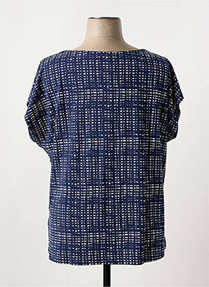 T-shirt coupe droite manches courtes bleu SHEEGO femme