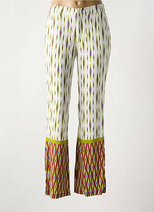 Pantalon flare taille élastique taille normale vert STORIATIPIC femme