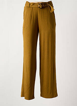 Pantalon droit stretch taille normale marron SURKANA femme
