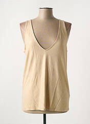 Débardeur marron MAJESTIC FILATURES pour femme seconde vue