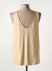 Débardeur marron MAJESTIC FILATURES pour femme seconde vue