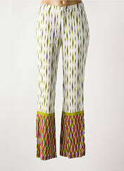 Pantalon flare vert STORIATIPIC pour femme seconde vue