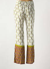 Pantalon flare vert STORIATIPIC pour femme seconde vue