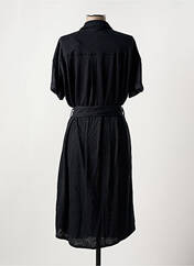 Robe mi-longue noir MAJESTIC FILATURES pour femme seconde vue
