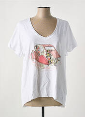 T-shirt blanc STORIATIPIC pour femme seconde vue