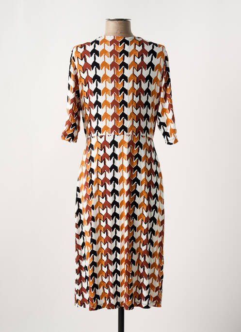 Robe mi-longue orange SURKANA pour femme