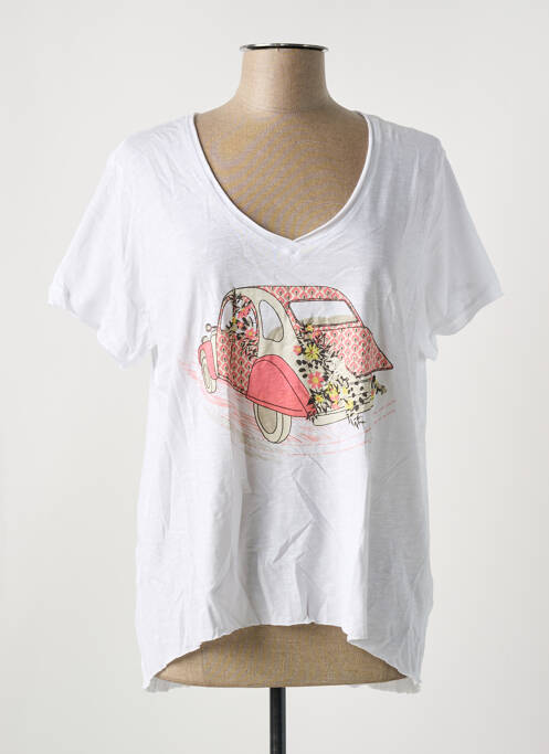 T-shirt blanc STORIATIPIC pour femme