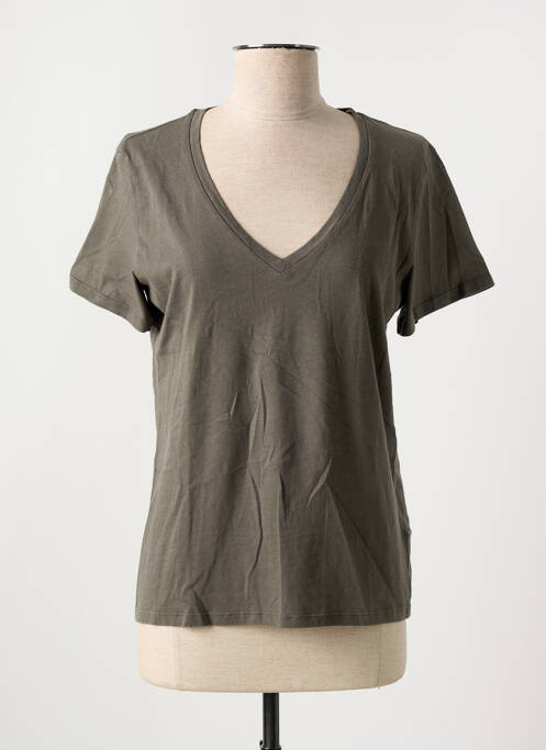 T-shirt vert MAJESTIC FILATURES pour femme