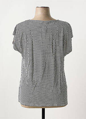 Blouse imprimé fantaisie manches courtes noir SHEEGO femme
