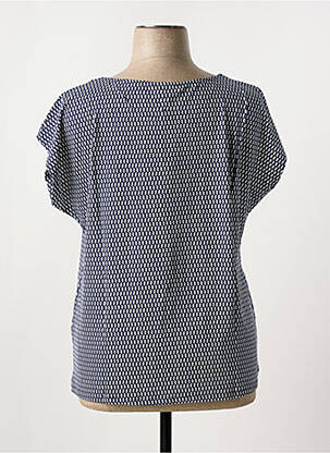 Blouse manches courtes manches courtes bleu SHEEGO femme