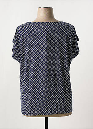 Top imprimé fantaisie manches courtes bleu SHEEGO femme